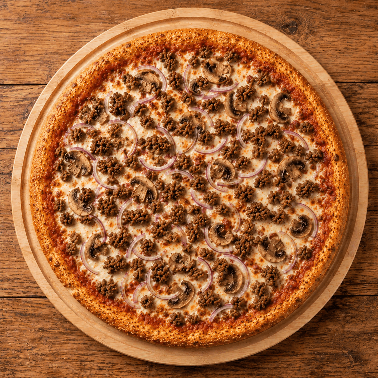 15. Italian sausage, Mushroom & Onion