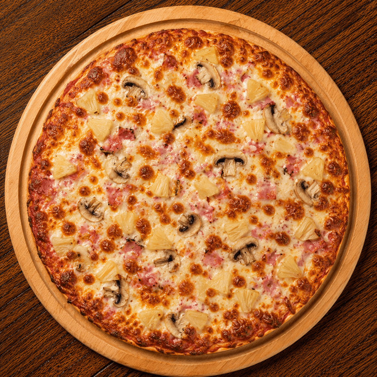 12. Ham, Pineapple & Mushroom